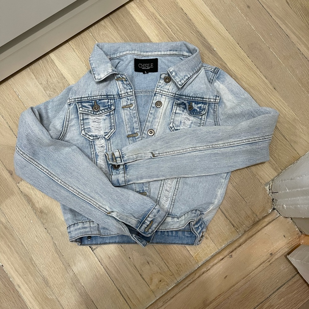 Denim jean jacket whipped jeans ala Lavis